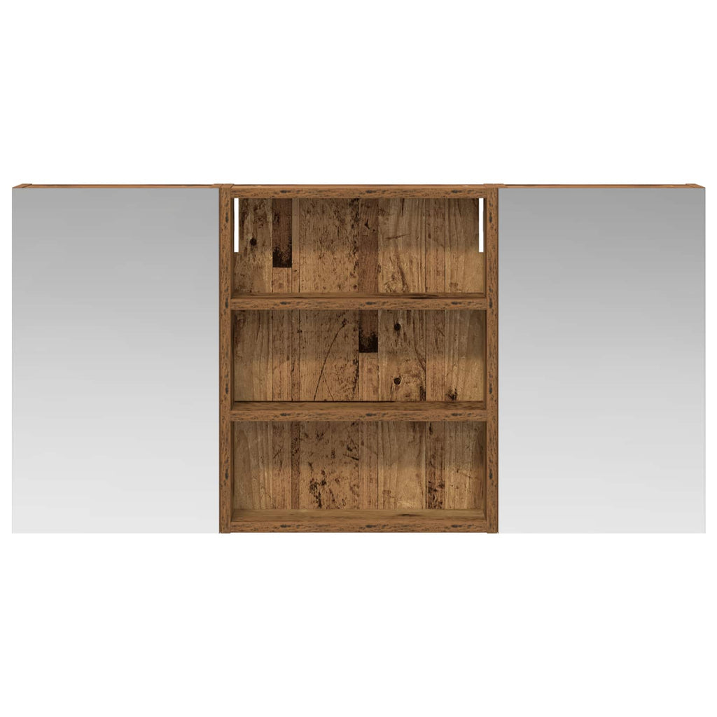 Badezimmerschrank-Set 3 pcs 100 x 10,5 x 50 cm Holzwerkstoff