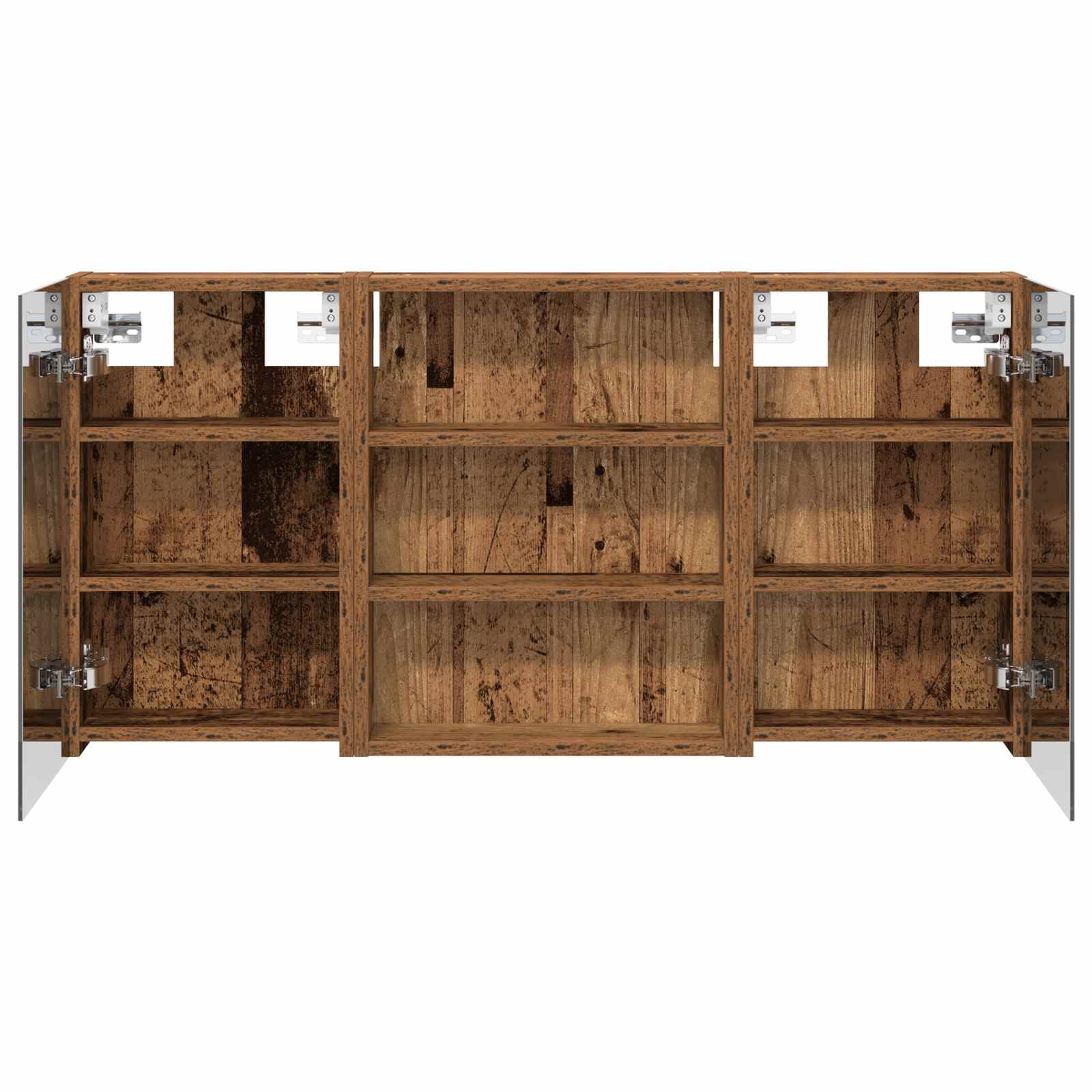 Badezimmerschrank-Set 3 pcs 100 x 10,5 x 50 cm Holzwerkstoff
