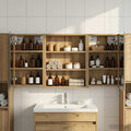 Badezimmerschrank-Set 3 pcs 100 x 10,5 x 50 cm Holzwerkstoff
