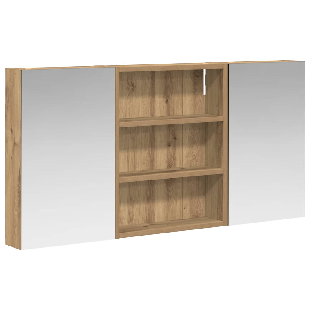Badezimmerschrank-Set 3 pcs 100 x 10,5 x 50 cm Holzwerkstoff