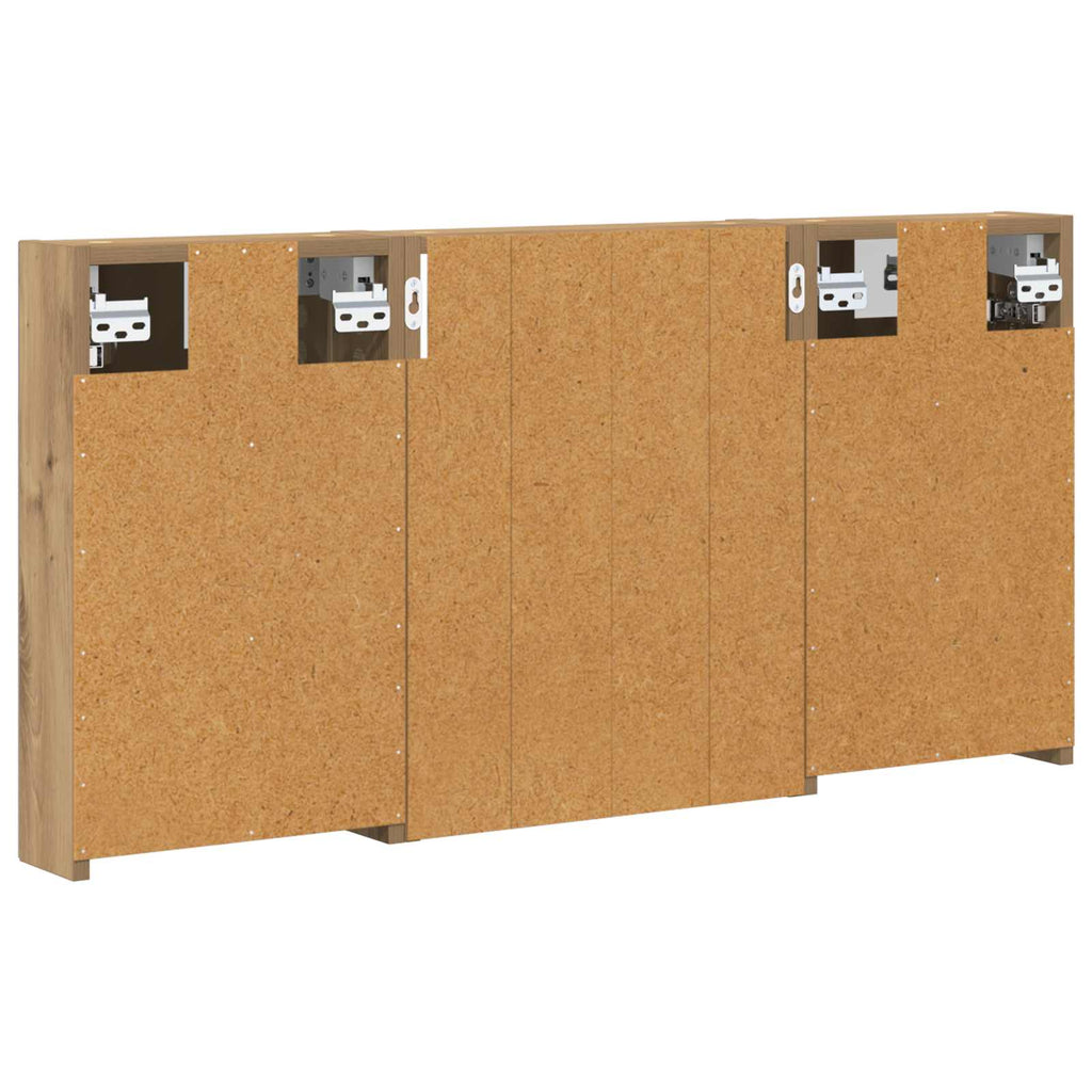 Badezimmerschrank-Set 3 pcs 100 x 10,5 x 50 cm Holzwerkstoff