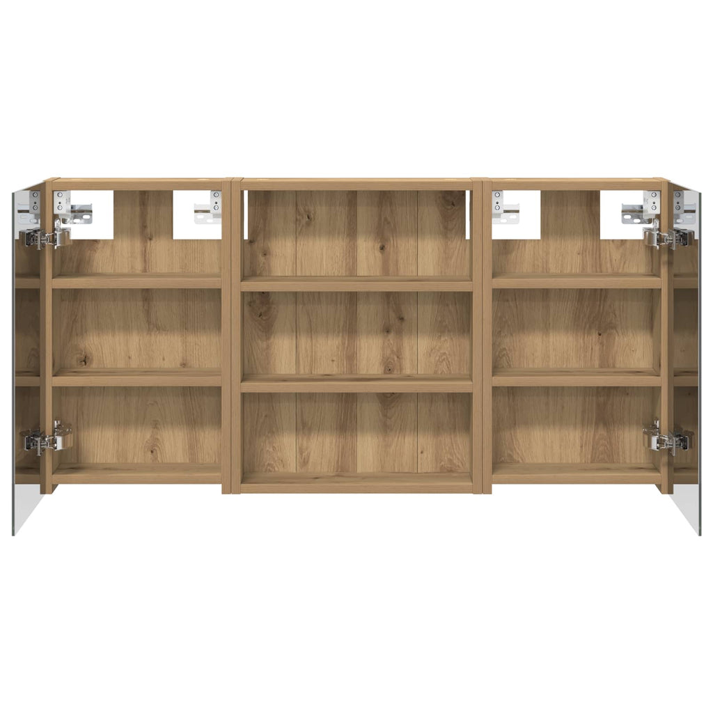 Badezimmerschrank-Set 3 pcs 100 x 10,5 x 50 cm Holzwerkstoff