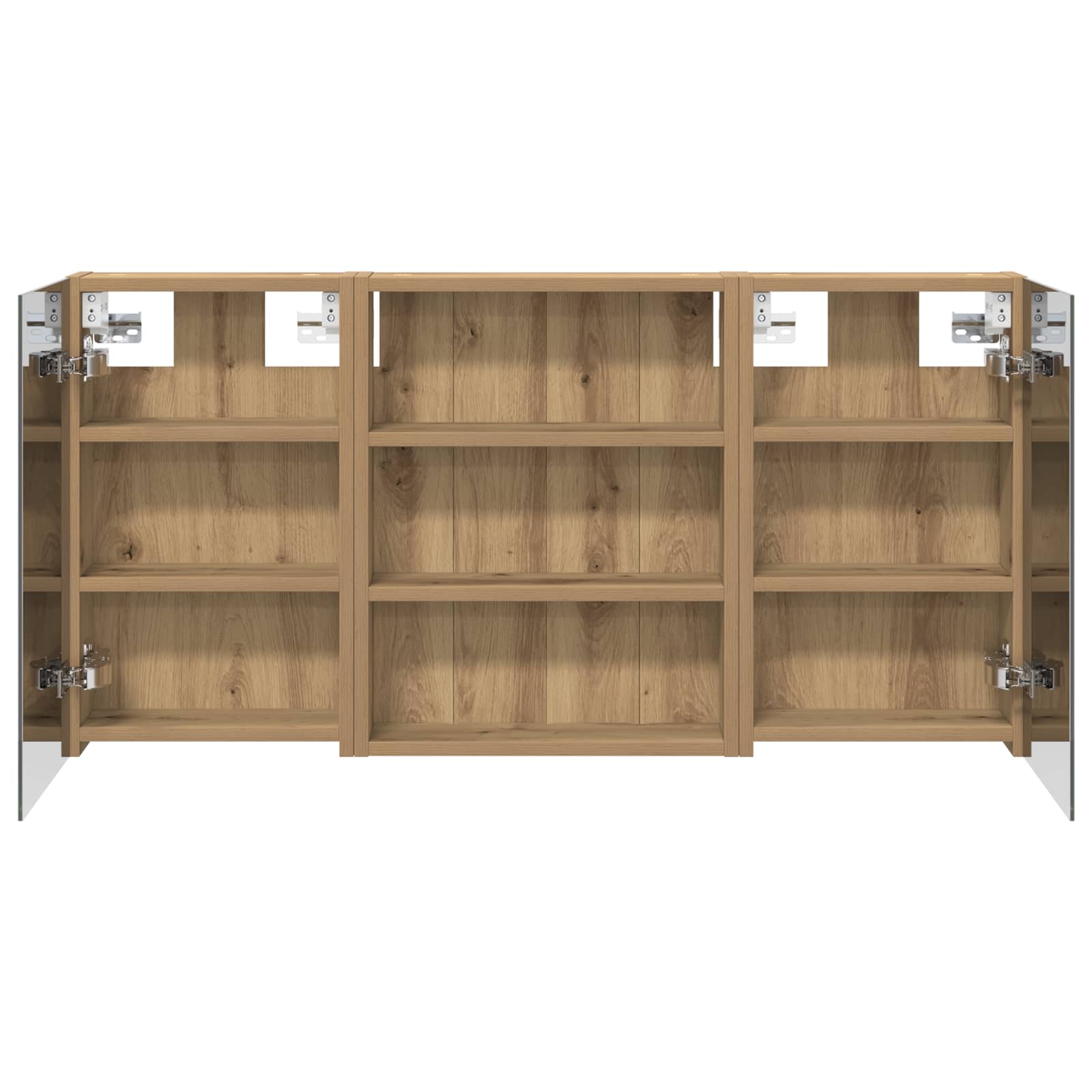 Badezimmerschrank-Set 3 pcs 100 x 10,5 x 50 cm Holzwerkstoff