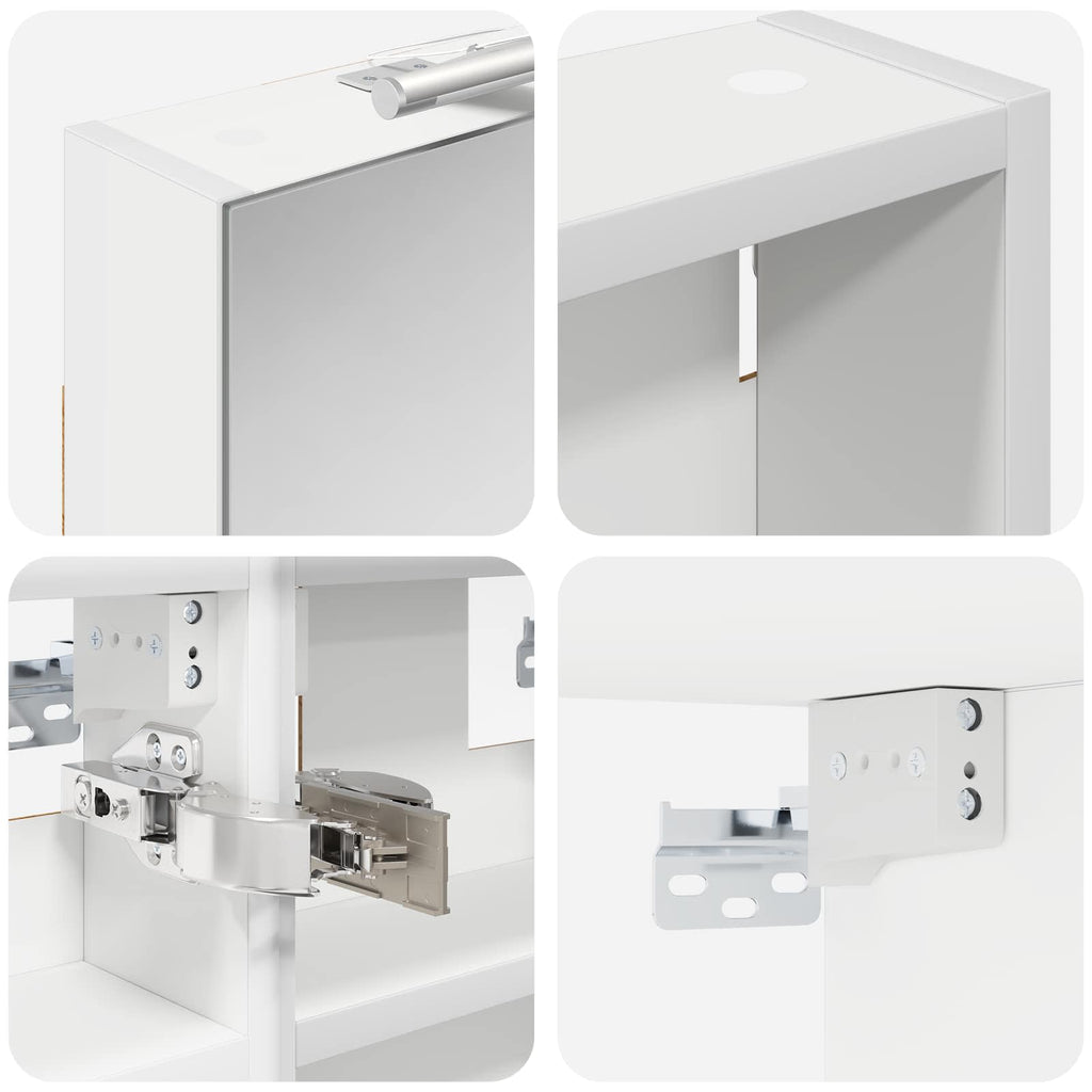 Badezimmerschrank-Set 3 pcs 100 x 10,5 x 50 cm Holzwerkstoff