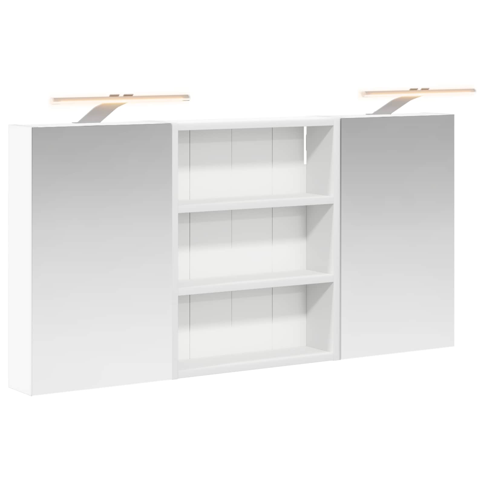 Badezimmerschrank-Set 3 pcs 100 x 10,5 x 50 cm Holzwerkstoff