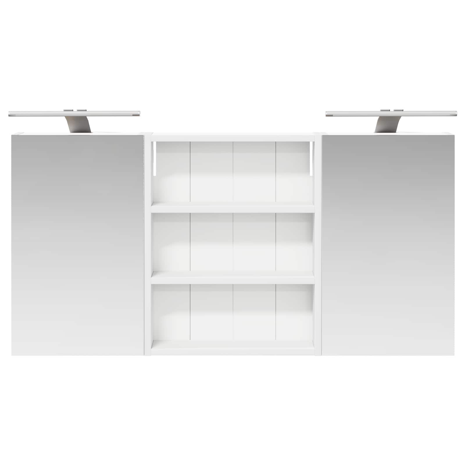 Badezimmerschrank-Set 3 pcs 100 x 10,5 x 50 cm Holzwerkstoff
