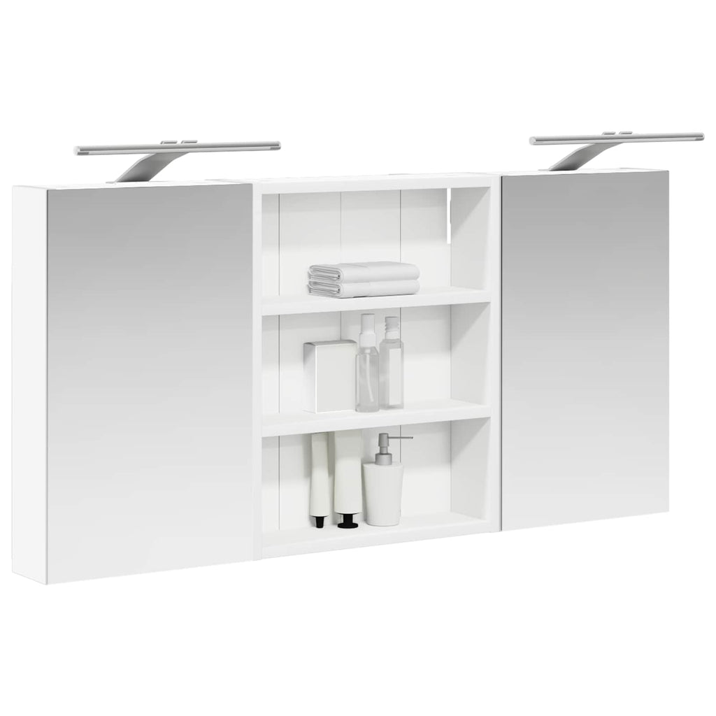 Badezimmerschrank-Set 3 pcs 100 x 10,5 x 50 cm Holzwerkstoff