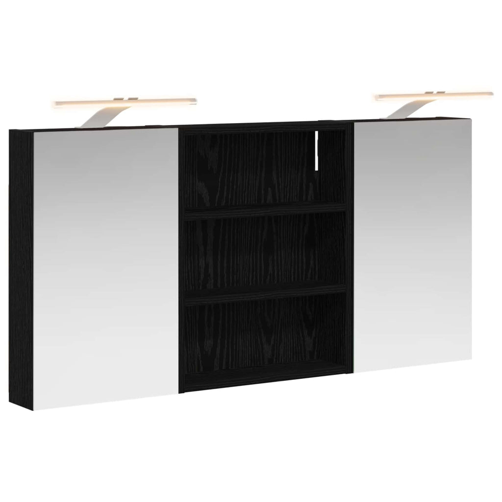 Badezimmerschrank-Set 3 pcs 100 x 10,5 x 50 cm Holzwerkstoff