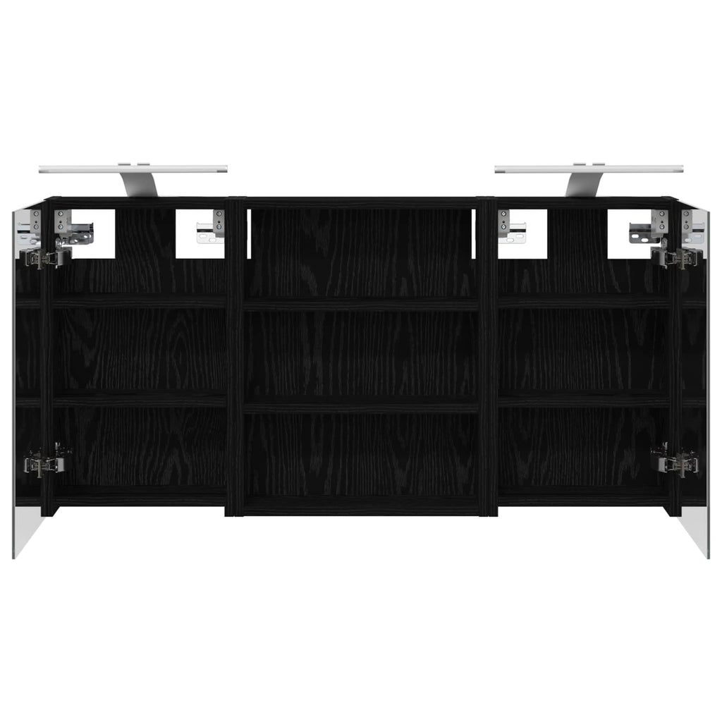 Badezimmerschrank-Set 3 pcs 100 x 10,5 x 50 cm Holzwerkstoff