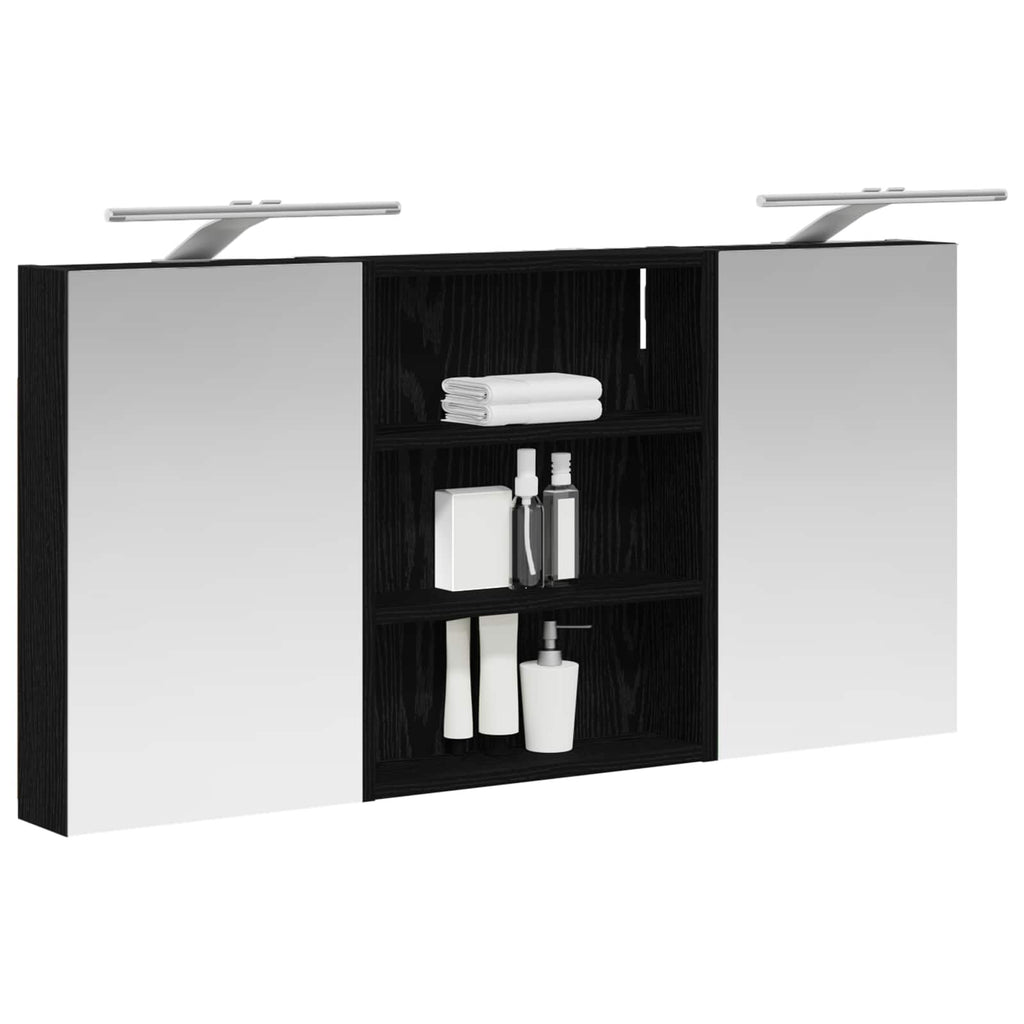 Badezimmerschrank-Set 3 pcs 100 x 10,5 x 50 cm Holzwerkstoff