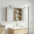 Badezimmerschrank-Set 3 pcs 100 x 10,5 x 50 cm Holzwerkstoff