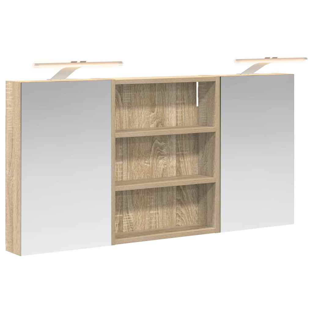 Badezimmerschrank-Set 3 pcs 100 x 10,5 x 50 cm Holzwerkstoff
