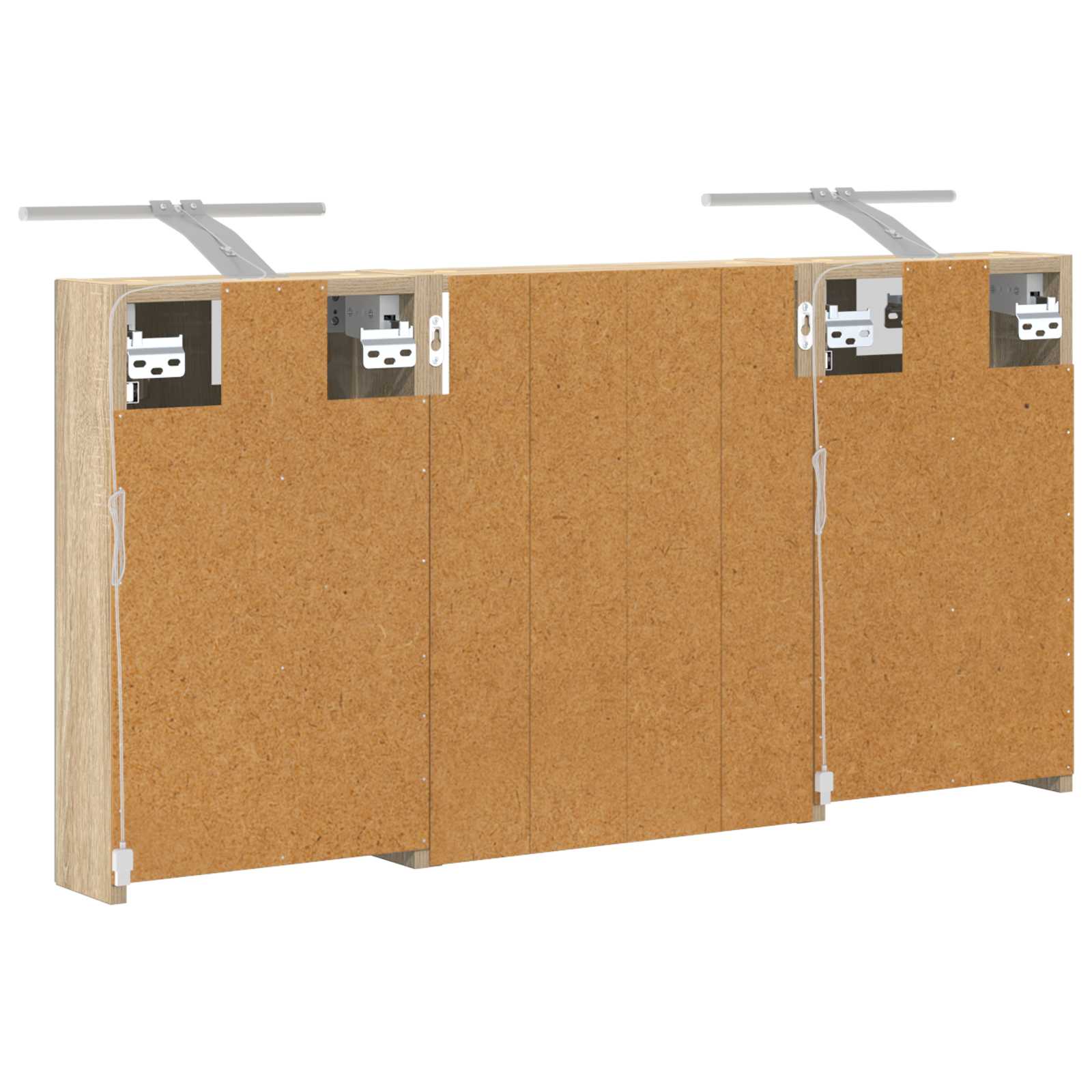 Badezimmerschrank-Set 3 pcs 100 x 10,5 x 50 cm Holzwerkstoff