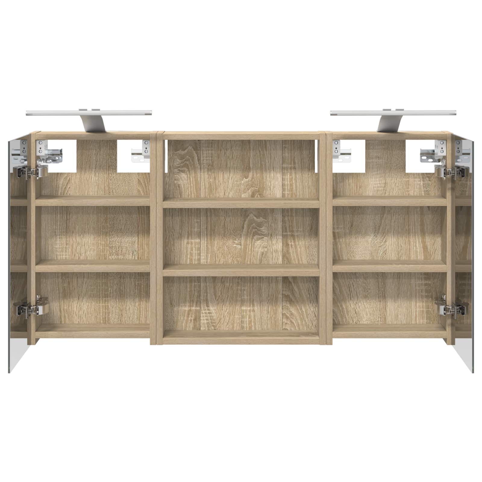 Badezimmerschrank-Set 3 pcs 100 x 10,5 x 50 cm Holzwerkstoff