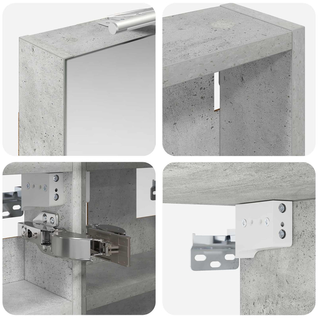 Badezimmerschrank-Set 3 pcs 100 x 10,5 x 50 cm Holzwerkstoff