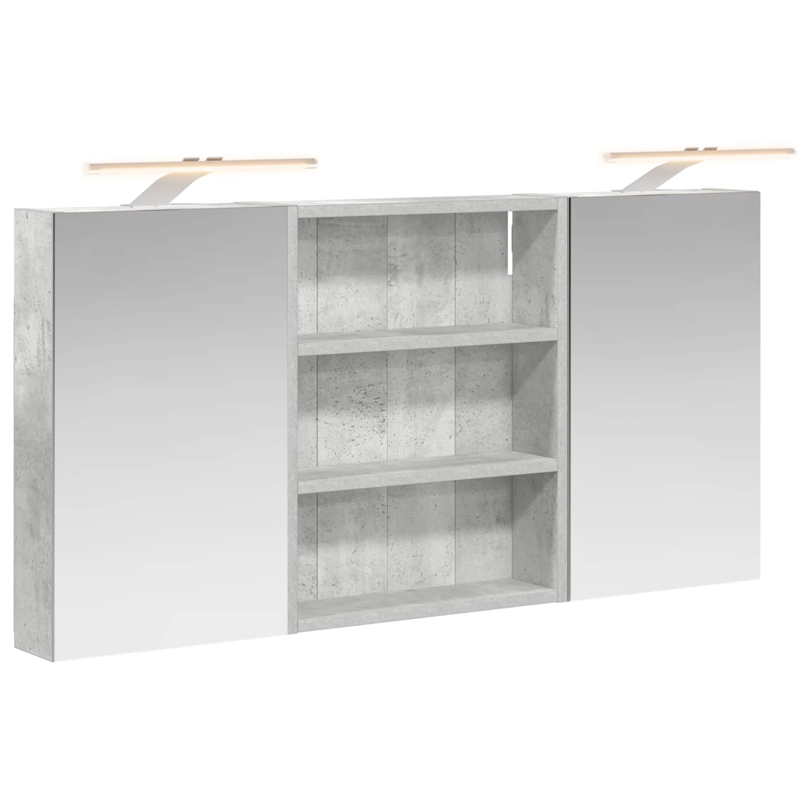 Badezimmerschrank-Set 3 pcs 100 x 10,5 x 50 cm Holzwerkstoff