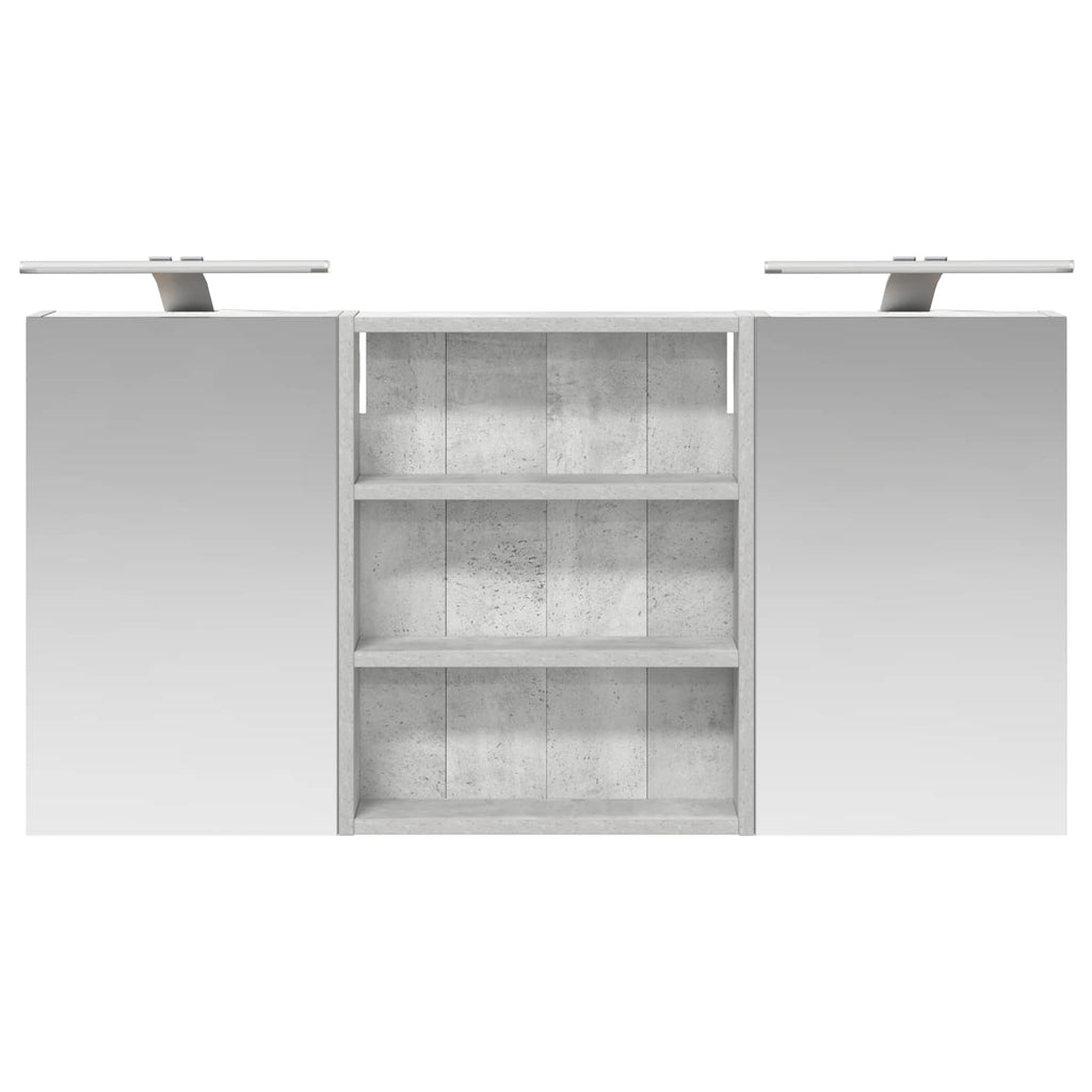 Badezimmerschrank-Set 3 pcs 100 x 10,5 x 50 cm Holzwerkstoff