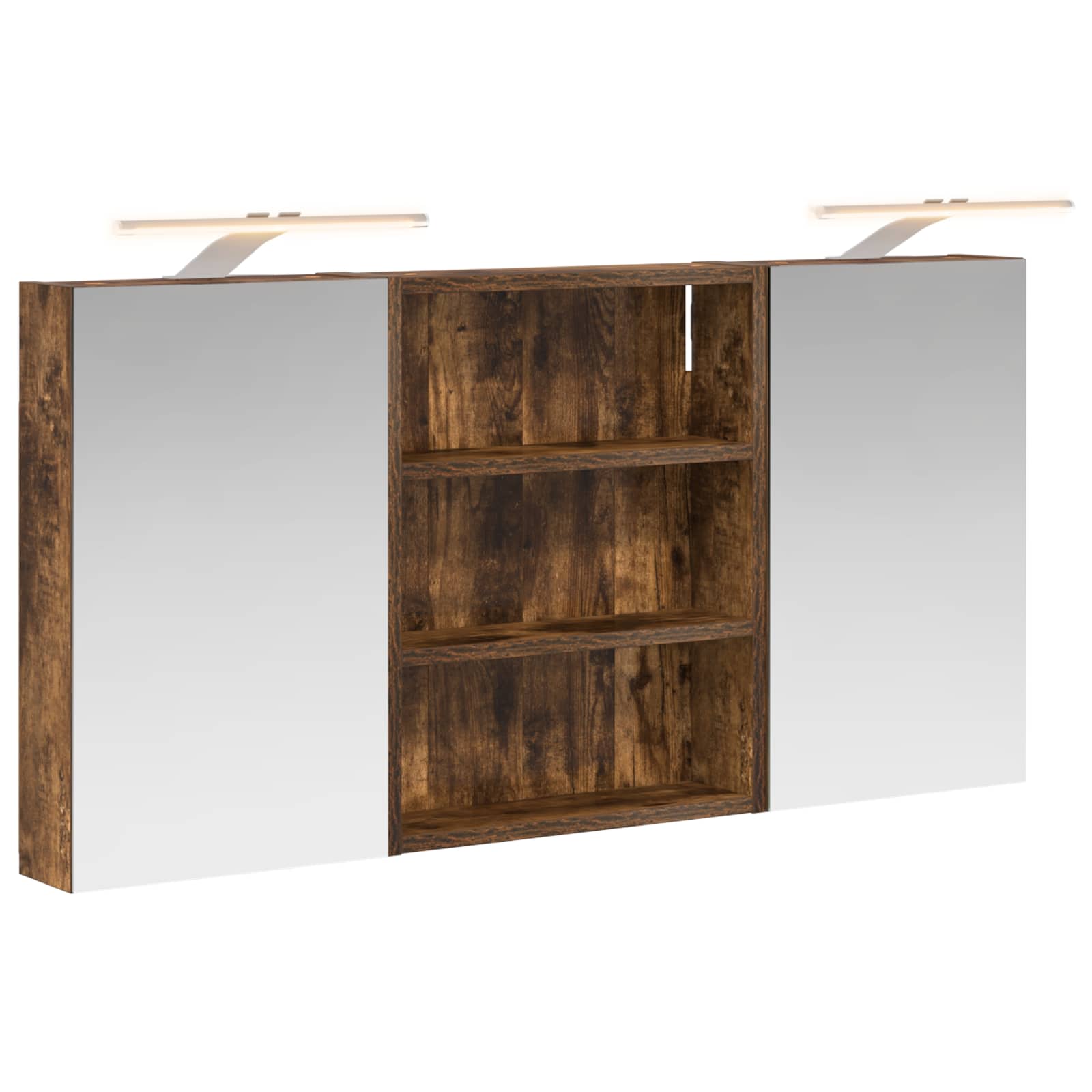 Badezimmerschrank-Set 3 pcs 100 x 10,5 x 50 cm Holzwerkstoff