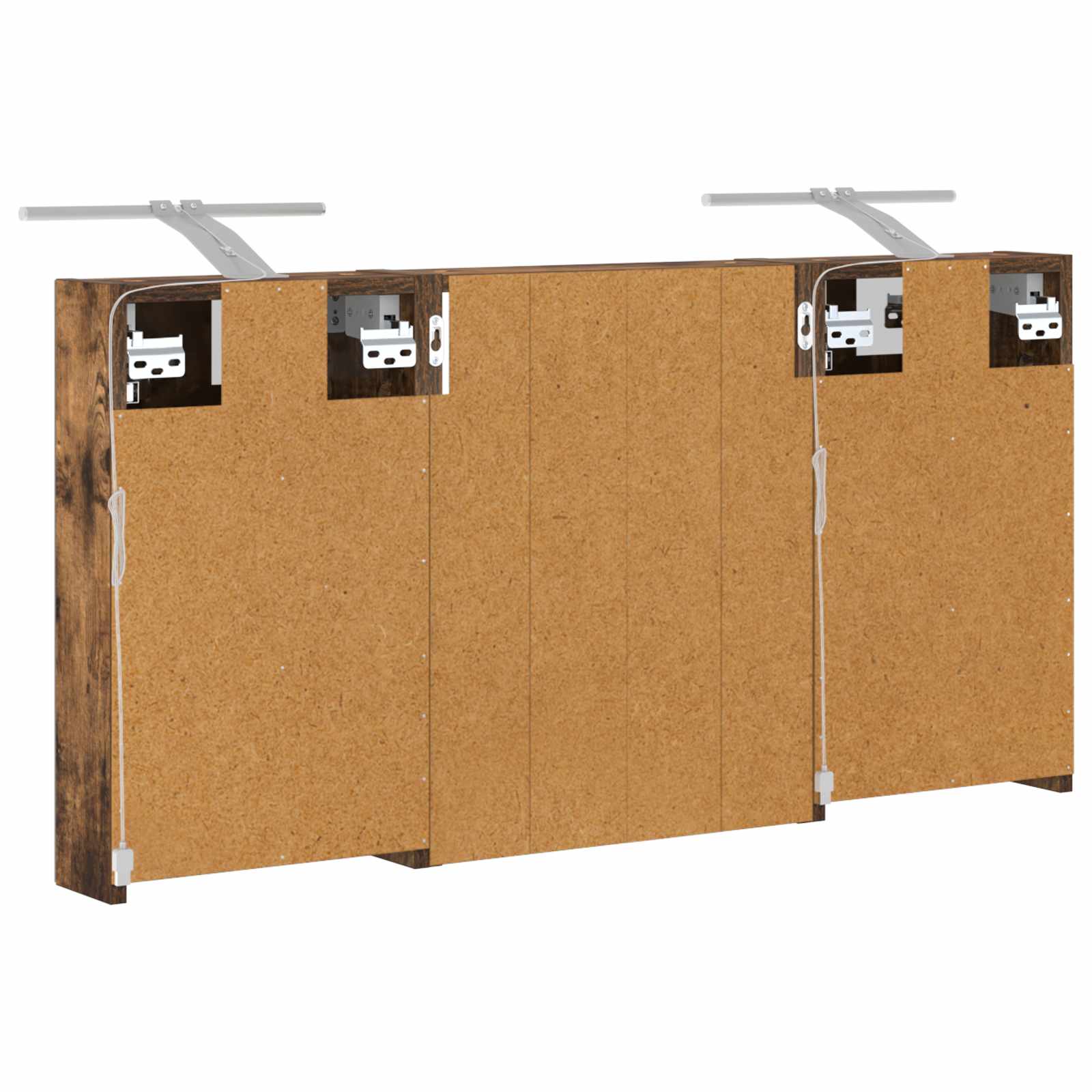 Badezimmerschrank-Set 3 pcs 100 x 10,5 x 50 cm Holzwerkstoff
