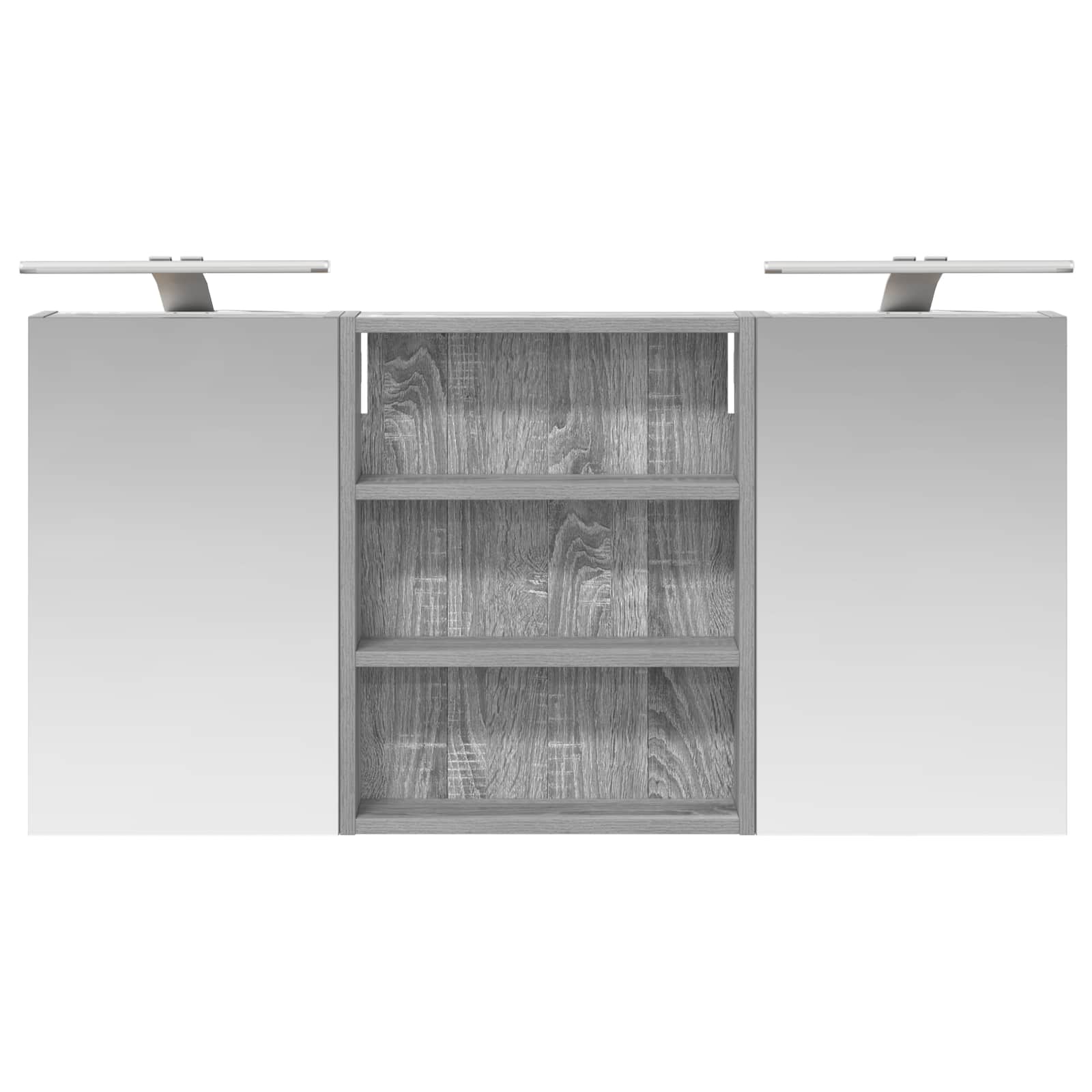 Badezimmerschrank-Set 3 pcs 100 x 10,5 x 50 cm Holzwerkstoff