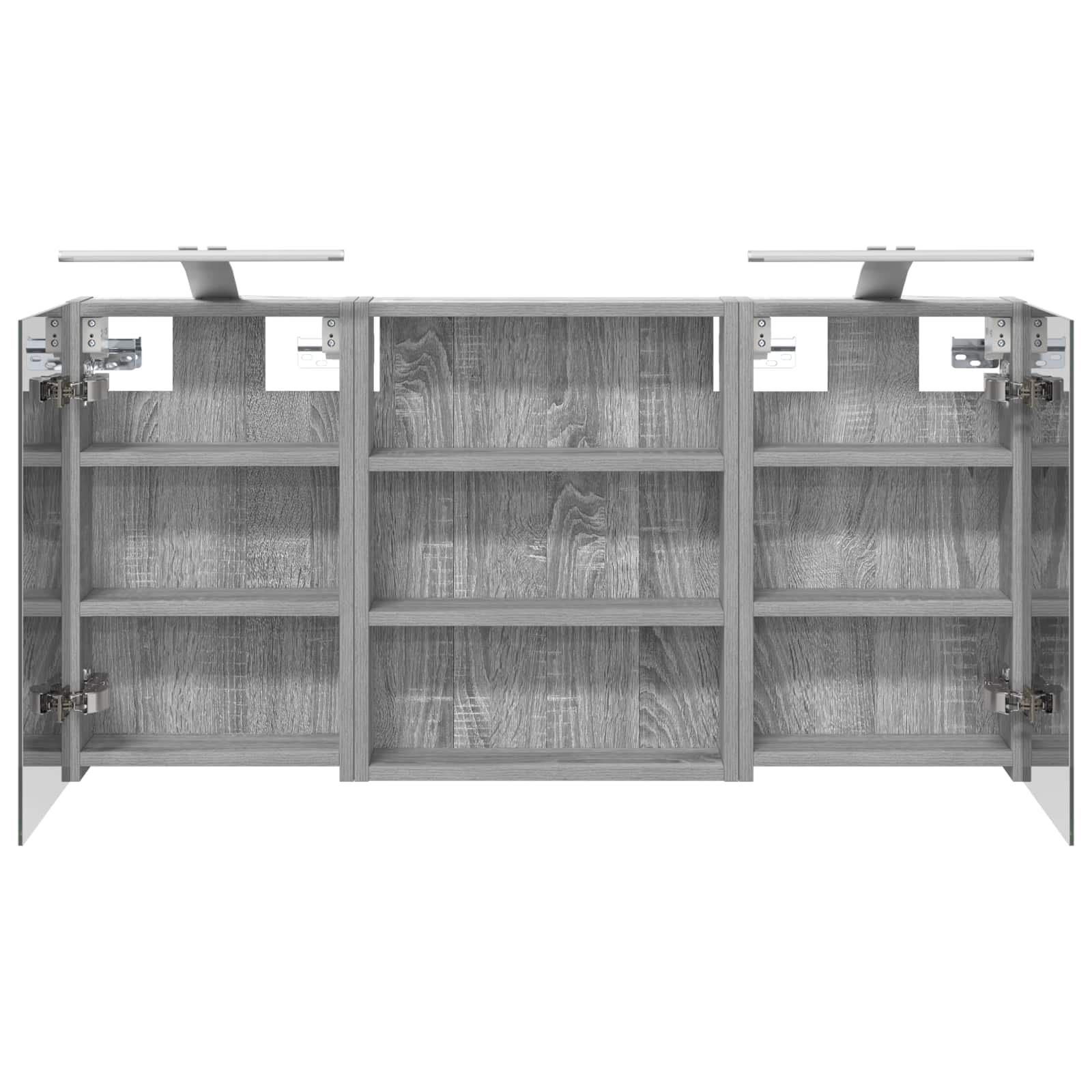 Badezimmerschrank-Set 3 pcs 100 x 10,5 x 50 cm Holzwerkstoff