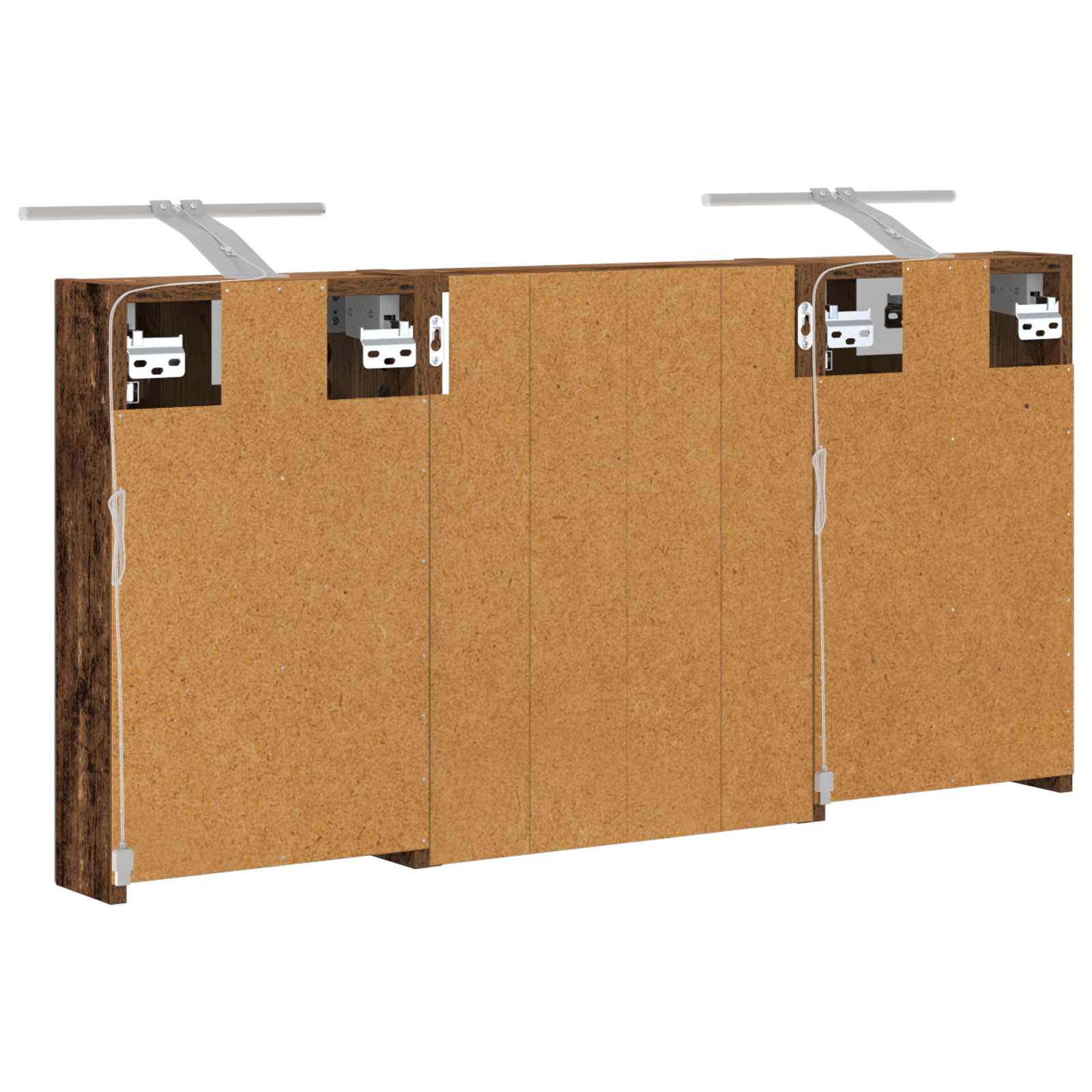 Badezimmerschrank-Set 3 pcs 100 x 10,5 x 50 cm Holzwerkstoff