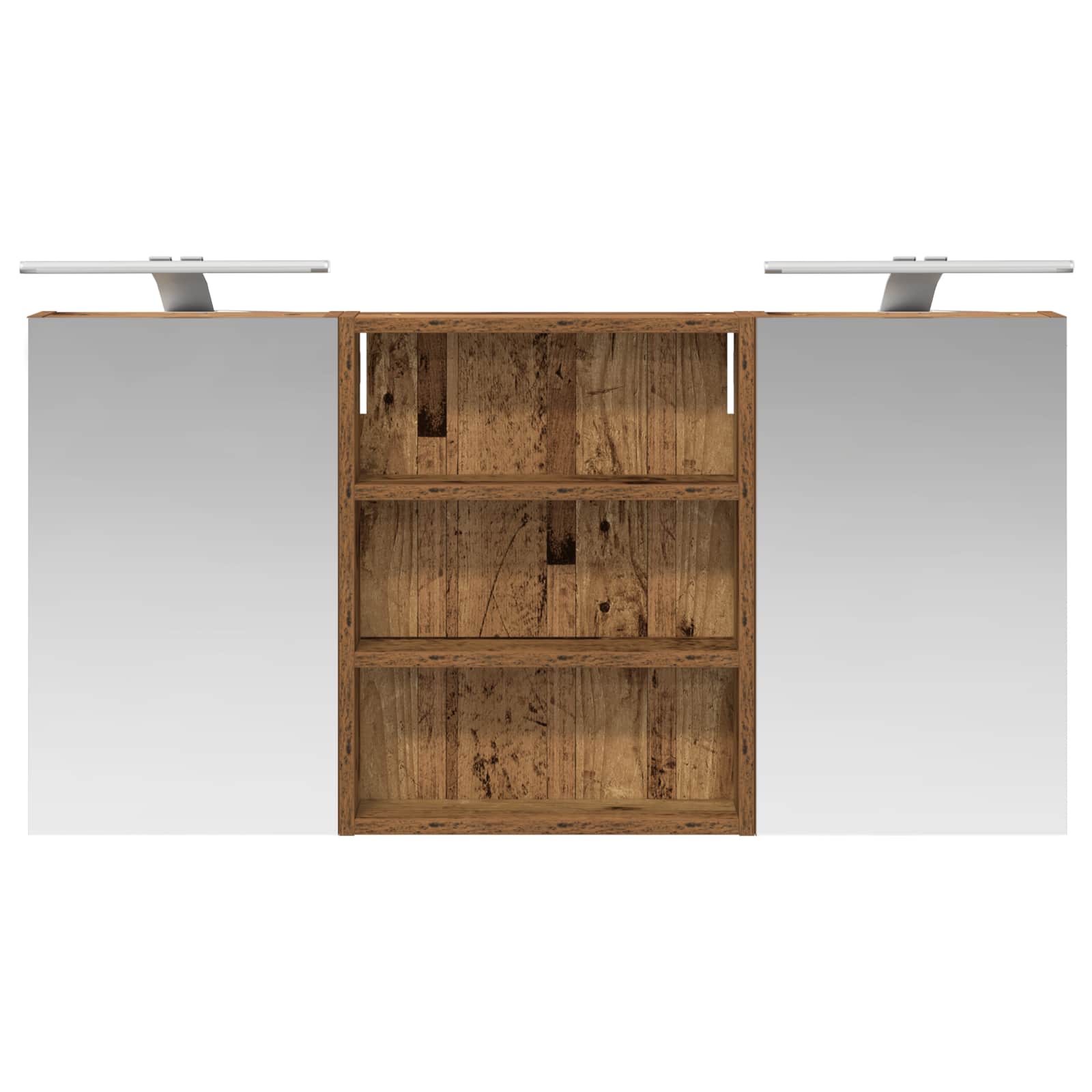 Badezimmerschrank-Set 3 pcs 100 x 10,5 x 50 cm Holzwerkstoff