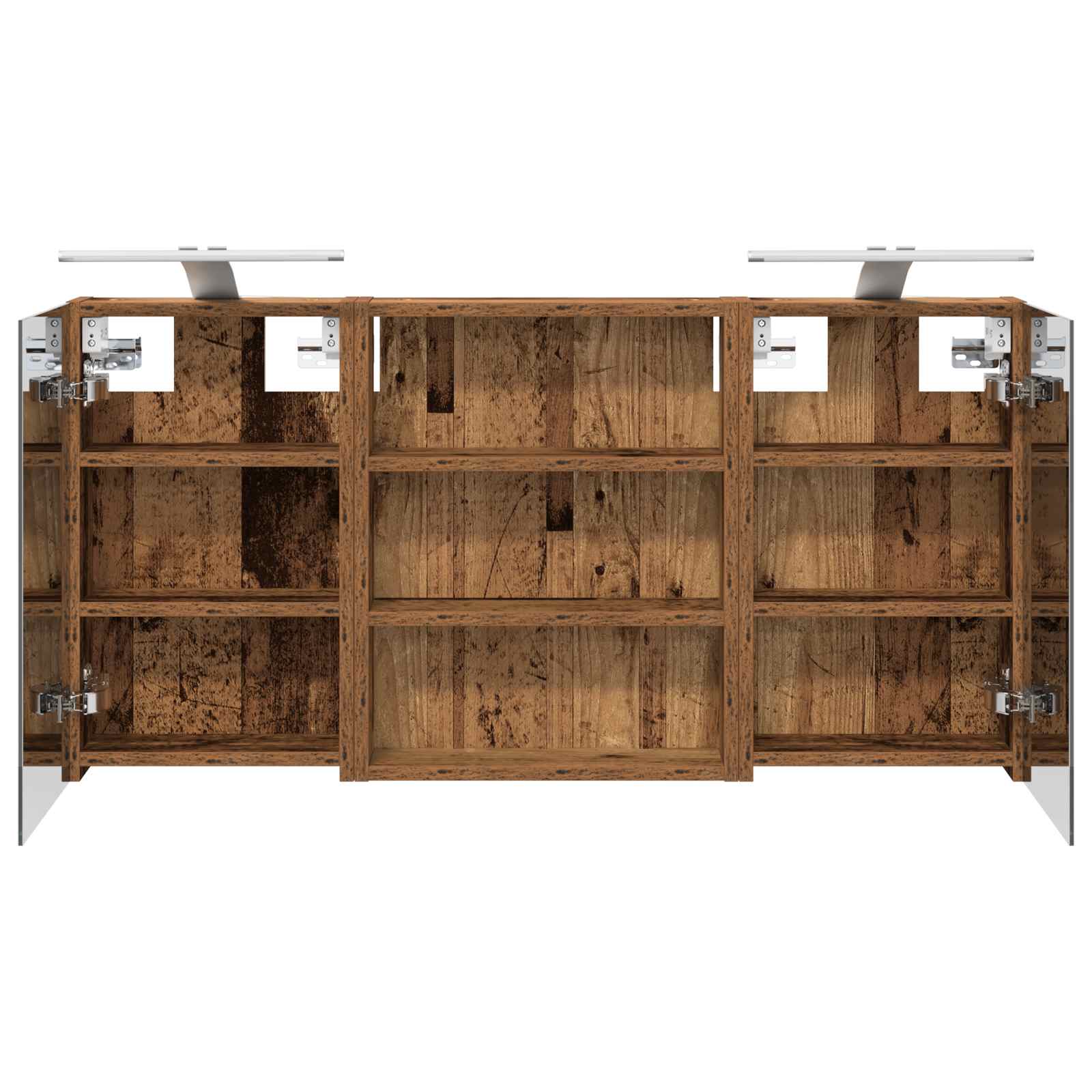 Badezimmerschrank-Set 3 pcs 100 x 10,5 x 50 cm Holzwerkstoff