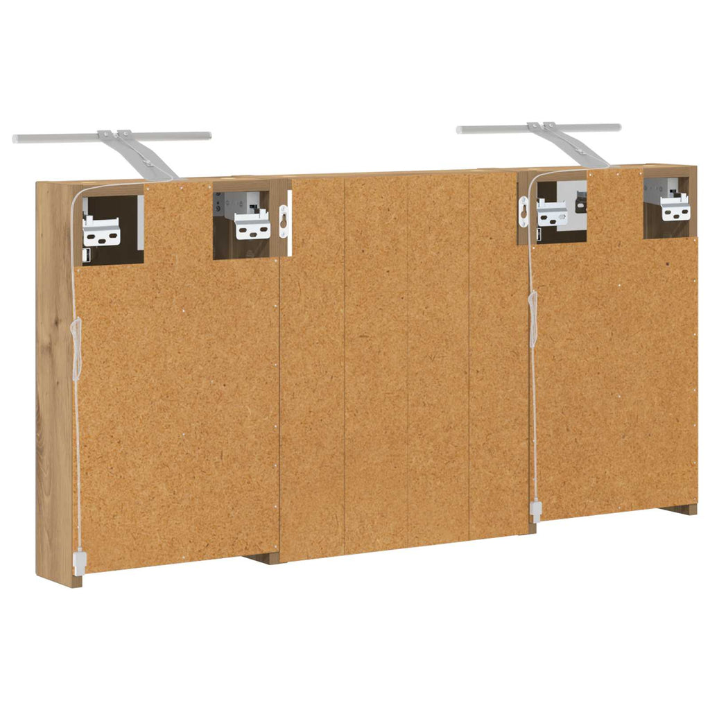 Badezimmerschrank-Set 3 pcs 100 x 10,5 x 50 cm Holzwerkstoff