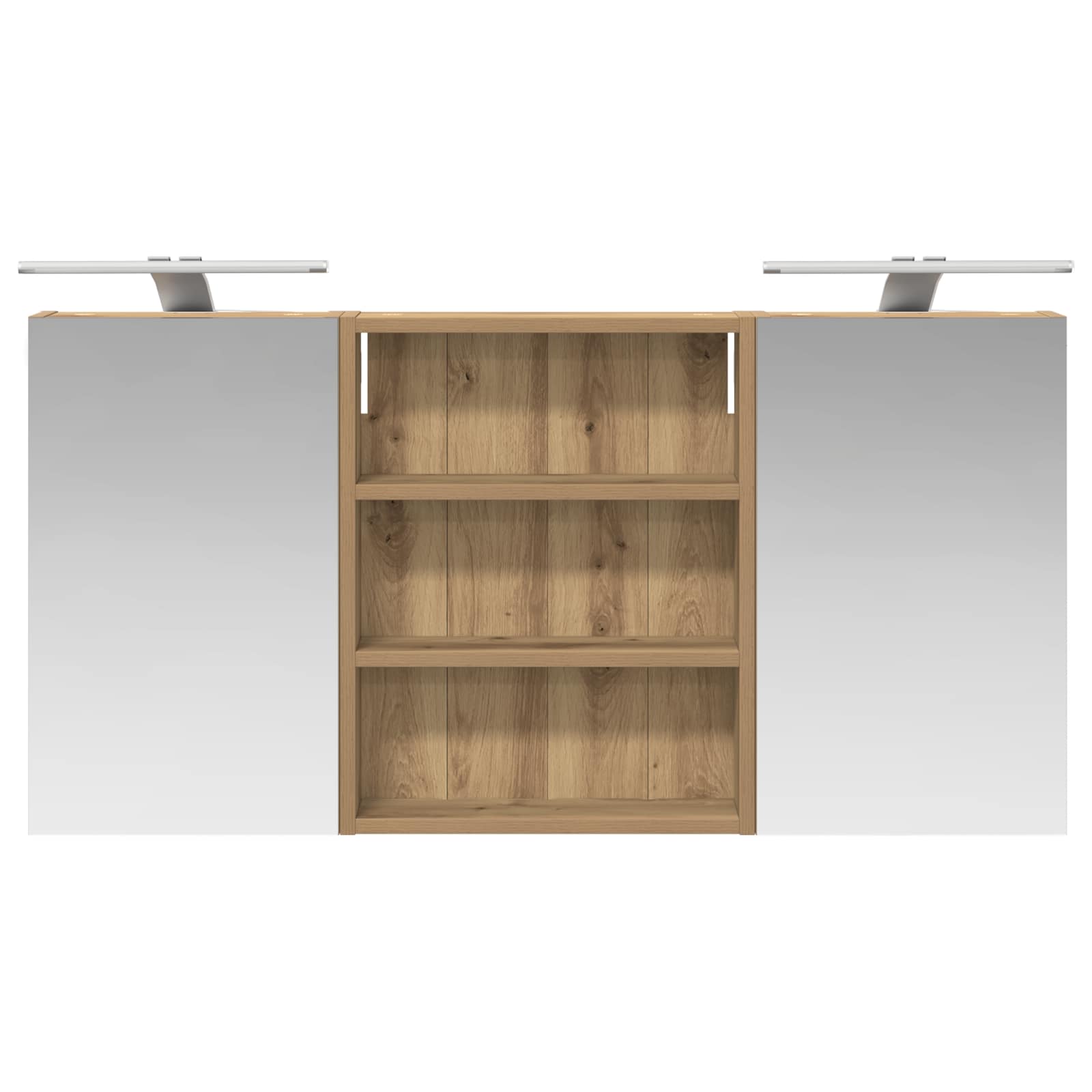 Badezimmerschrank-Set 3 pcs 100 x 10,5 x 50 cm Holzwerkstoff