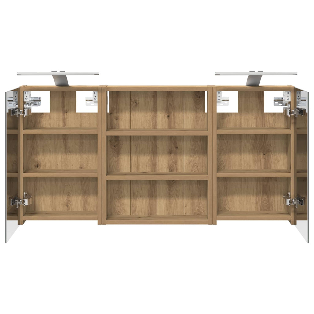 Badezimmerschrank-Set 3 pcs 100 x 10,5 x 50 cm Holzwerkstoff