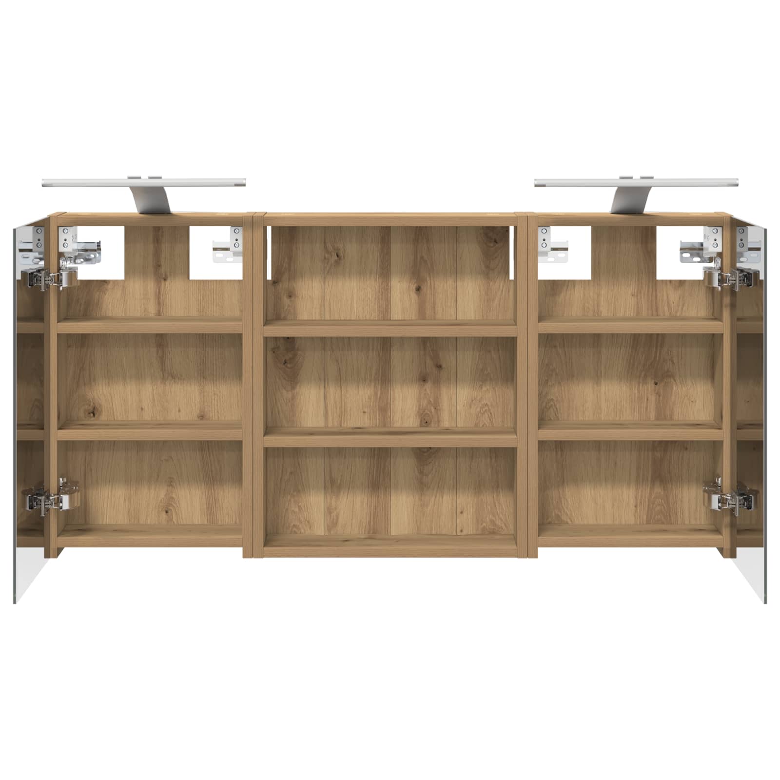 Badezimmerschrank-Set 3 pcs 100 x 10,5 x 50 cm Holzwerkstoff