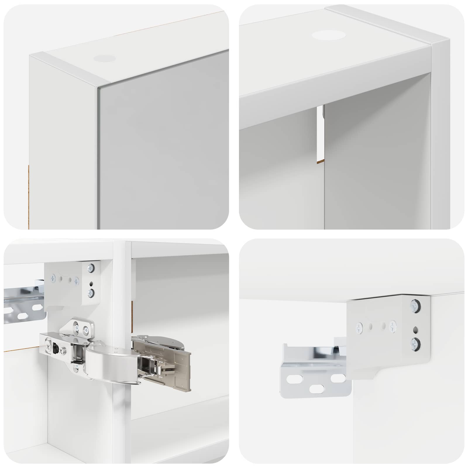 Badezimmerschrank-Set 3 pcs 100 x 10,5 x 60,5 cm Holzwerkstoff