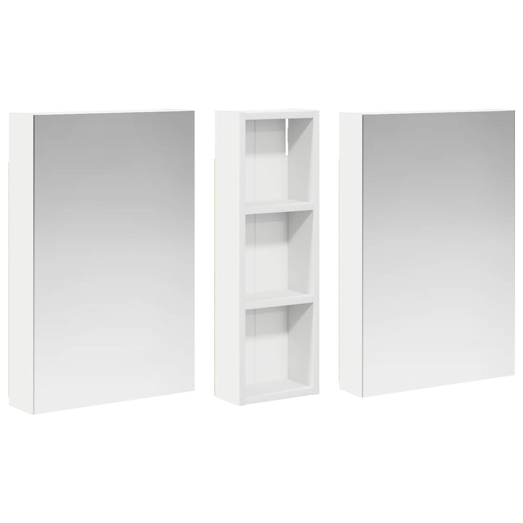 Badezimmerschrank-Set 3 pcs 100 x 10,5 x 60,5 cm Holzwerkstoff
