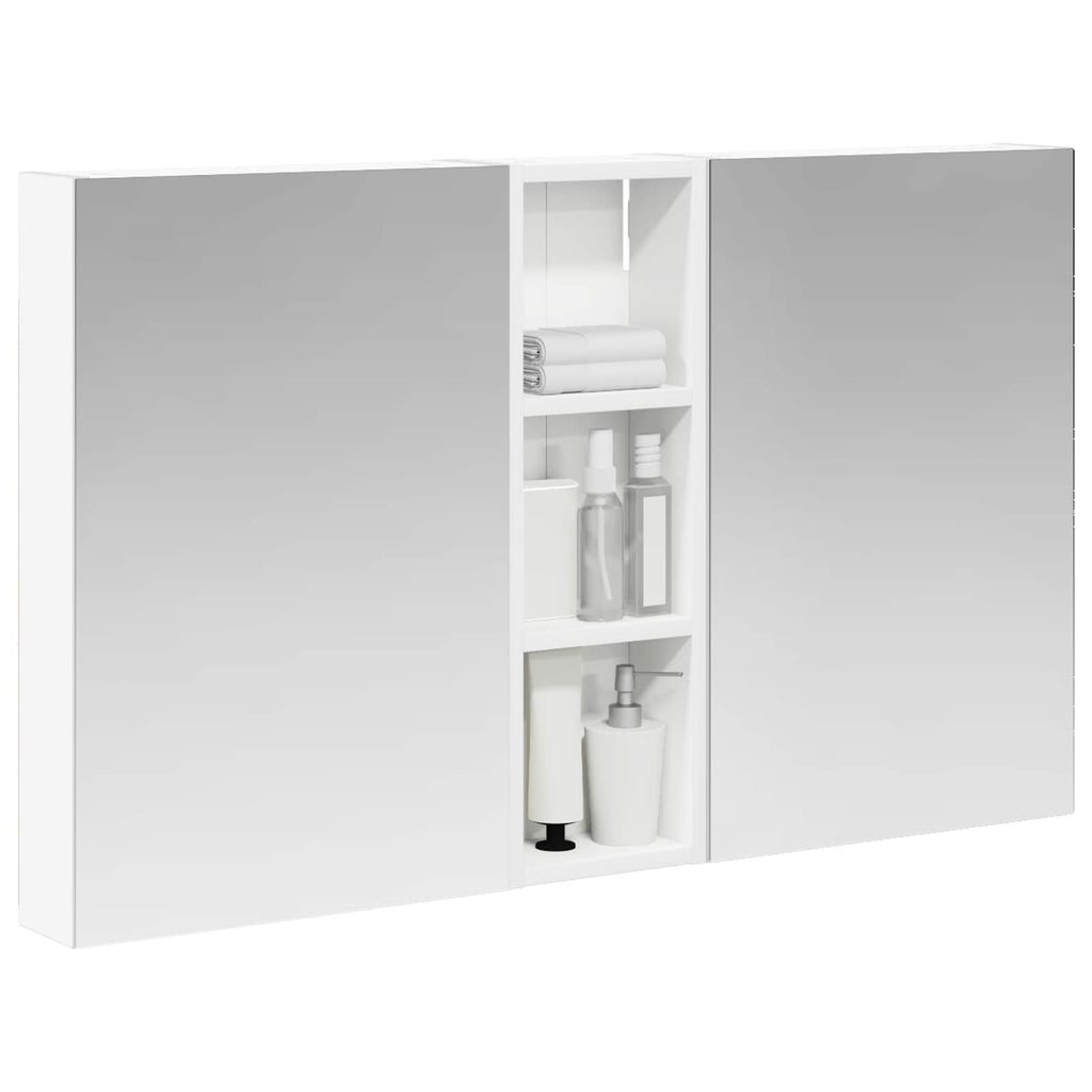 Badezimmerschrank-Set 3 pcs 100 x 10,5 x 60,5 cm Holzwerkstoff