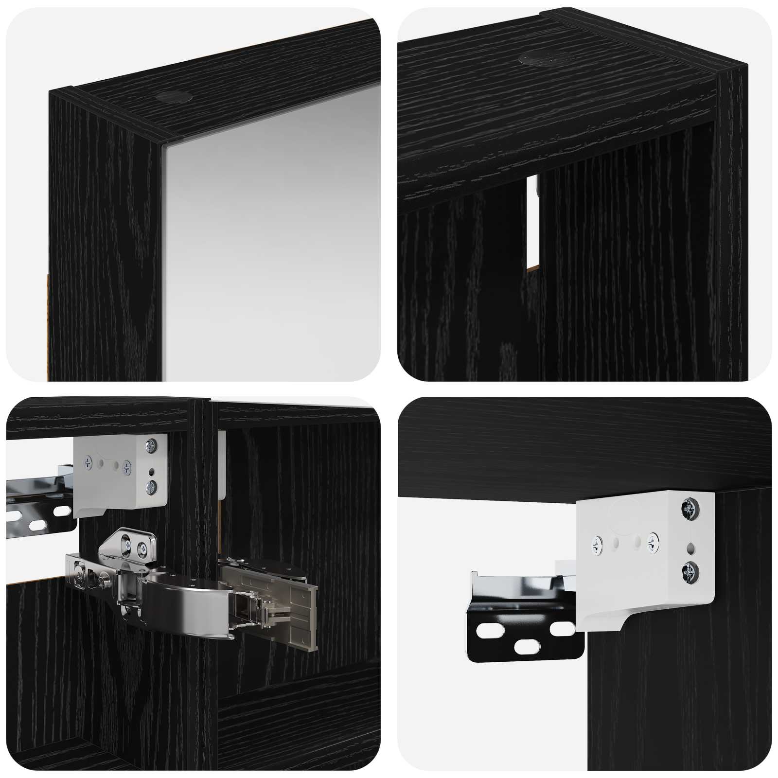 Badezimmerschrank-Set 3 pcs 100 x 10,5 x 60,5 cm Holzwerkstoff