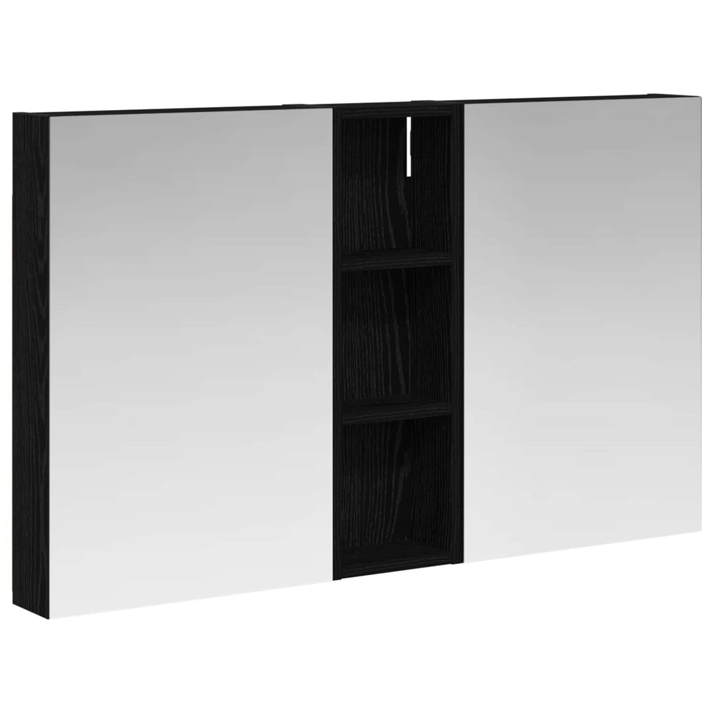 Badezimmerschrank-Set 3 pcs 100 x 10,5 x 60,5 cm Holzwerkstoff