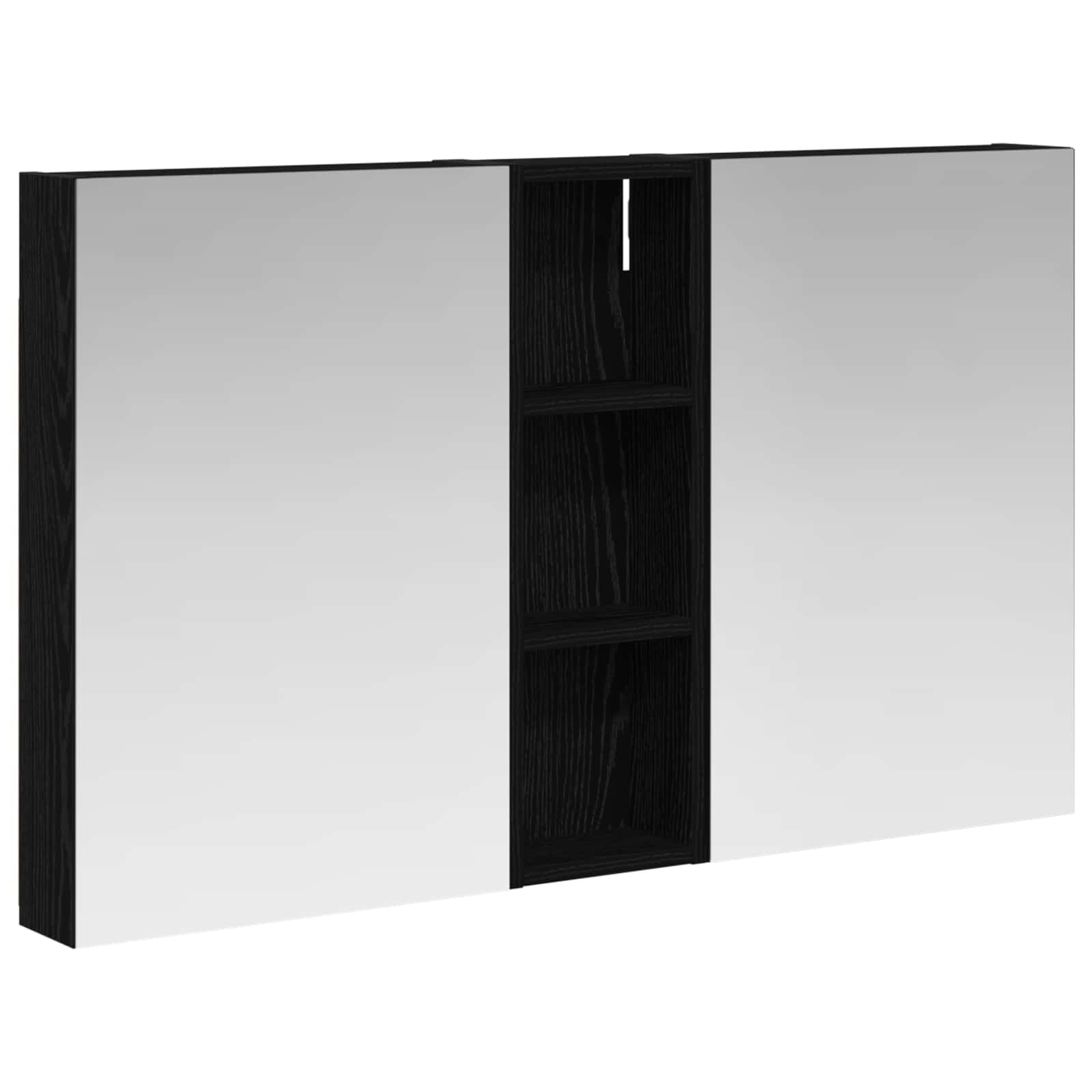 Badezimmerschrank-Set 3 pcs 100 x 10,5 x 60,5 cm Holzwerkstoff