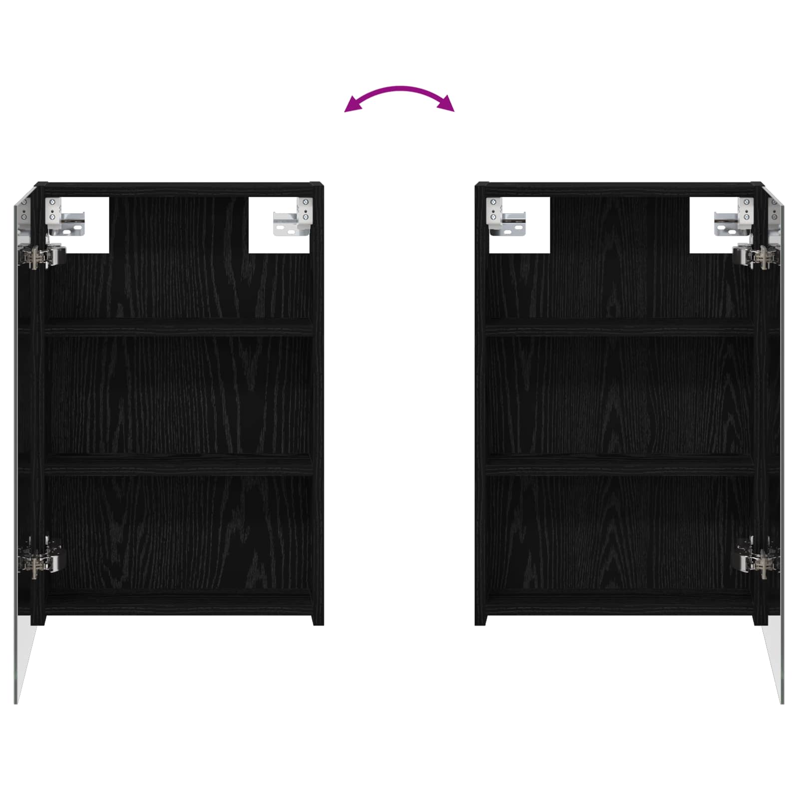 Badezimmerschrank-Set 3 pcs 100 x 10,5 x 60,5 cm Holzwerkstoff