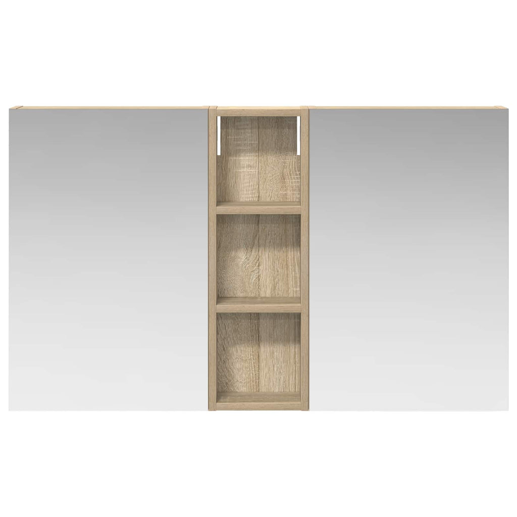 Badezimmerschrank-Set 3 pcs 100 x 10,5 x 60,5 cm Holzwerkstoff