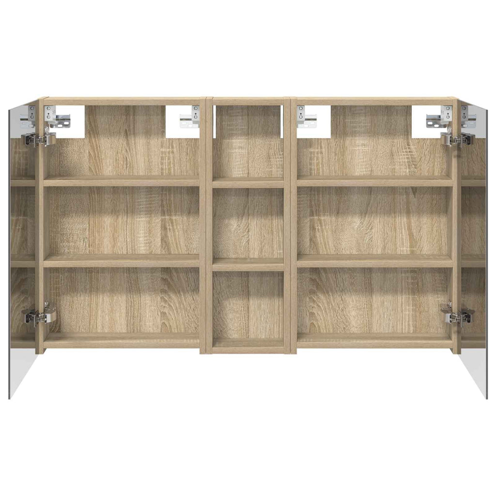 Badezimmerschrank-Set 3 pcs 100 x 10,5 x 60,5 cm Holzwerkstoff