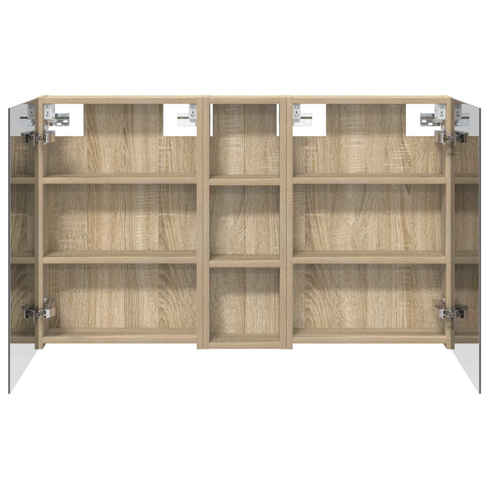 Badezimmerschrank-Set 3 pcs 100 x 10,5 x 60,5 cm Holzwerkstoff