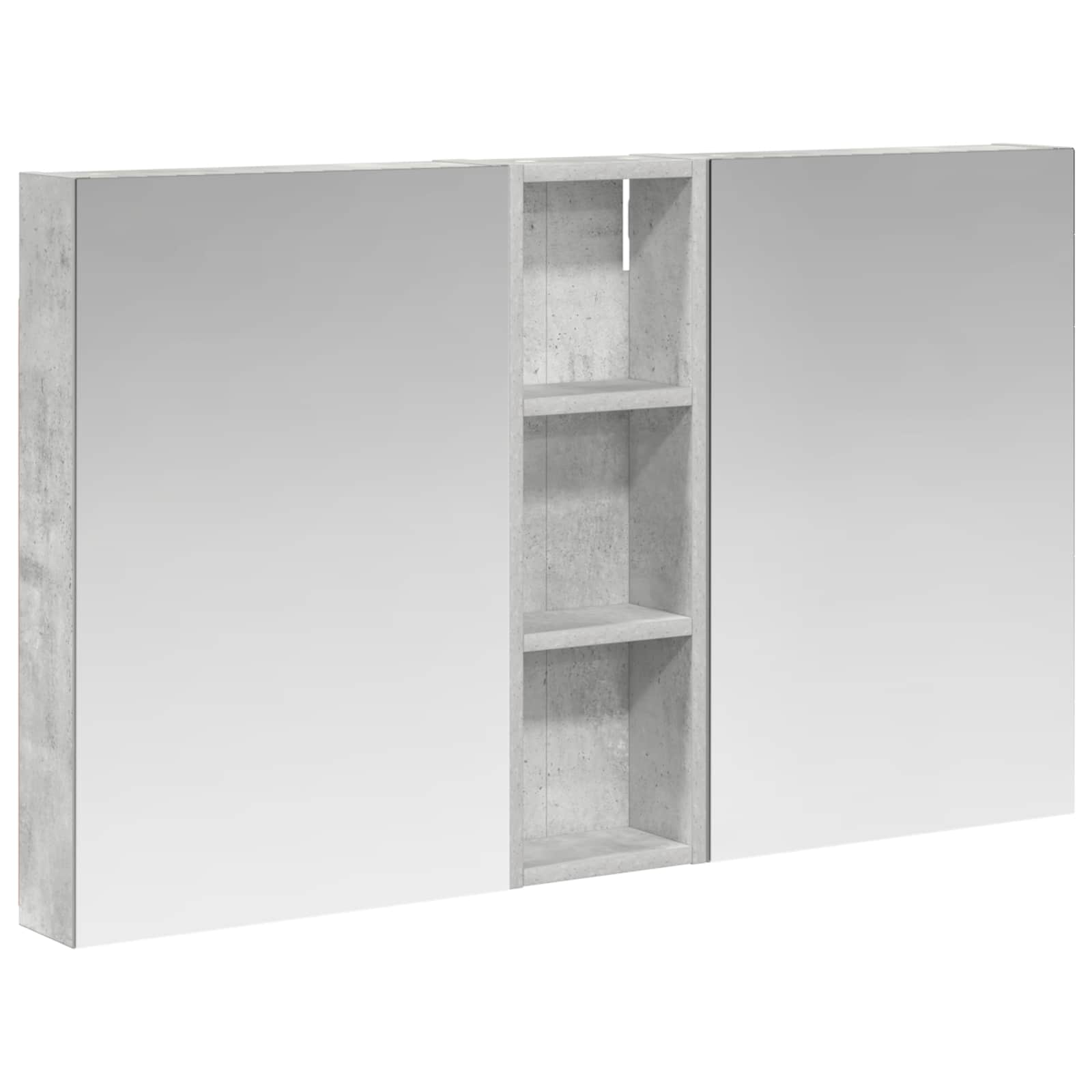 Badezimmerschrank-Set 3 pcs 100 x 10,5 x 60,5 cm Holzwerkstoff