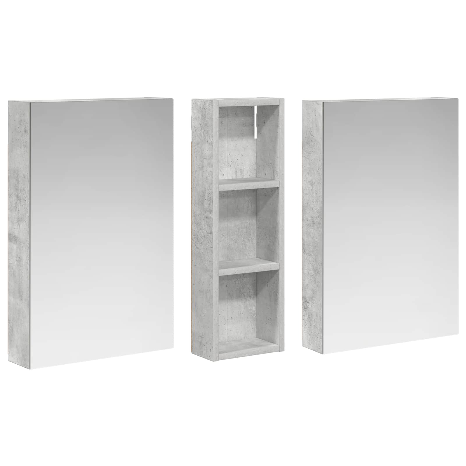 Badezimmerschrank-Set 3 pcs 100 x 10,5 x 60,5 cm Holzwerkstoff