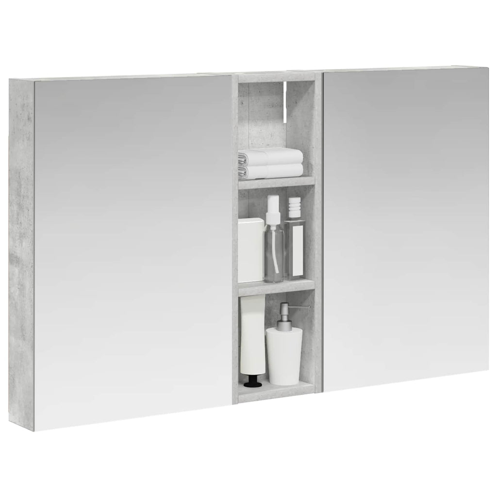 Badezimmerschrank-Set 3 pcs 100 x 10,5 x 60,5 cm Holzwerkstoff