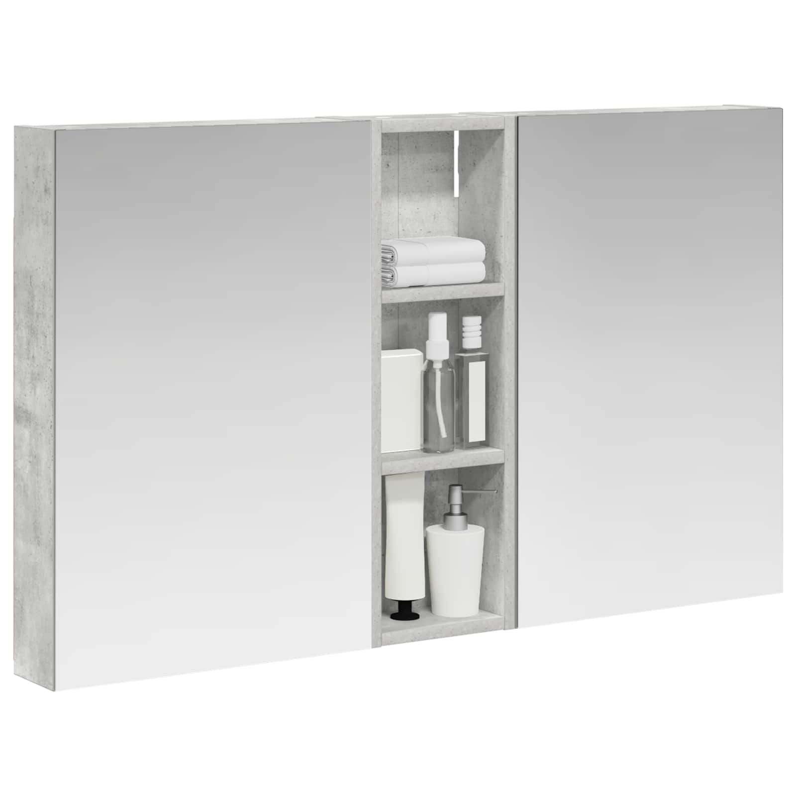 Badezimmerschrank-Set 3 pcs 100 x 10,5 x 60,5 cm Holzwerkstoff