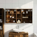 Badezimmerschrank-Set 3 pcs 100 x 10,5 x 60,5 cm Holzwerkstoff