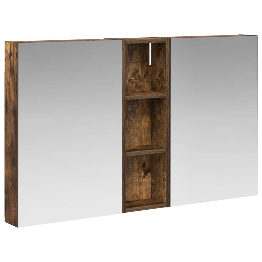 Badezimmerschrank-Set 3 pcs 100 x 10,5 x 60,5 cm Holzwerkstoff