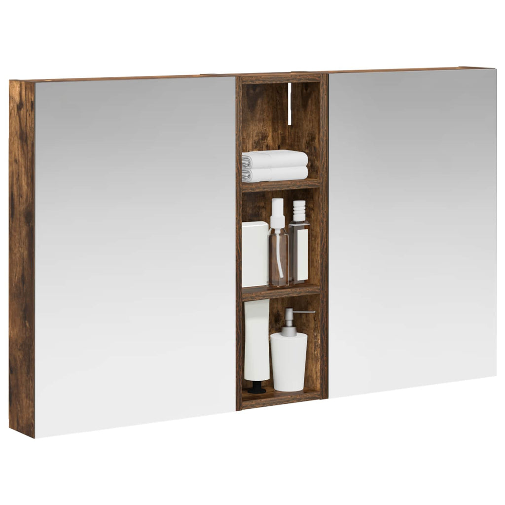Badezimmerschrank-Set 3 pcs 100 x 10,5 x 60,5 cm Holzwerkstoff