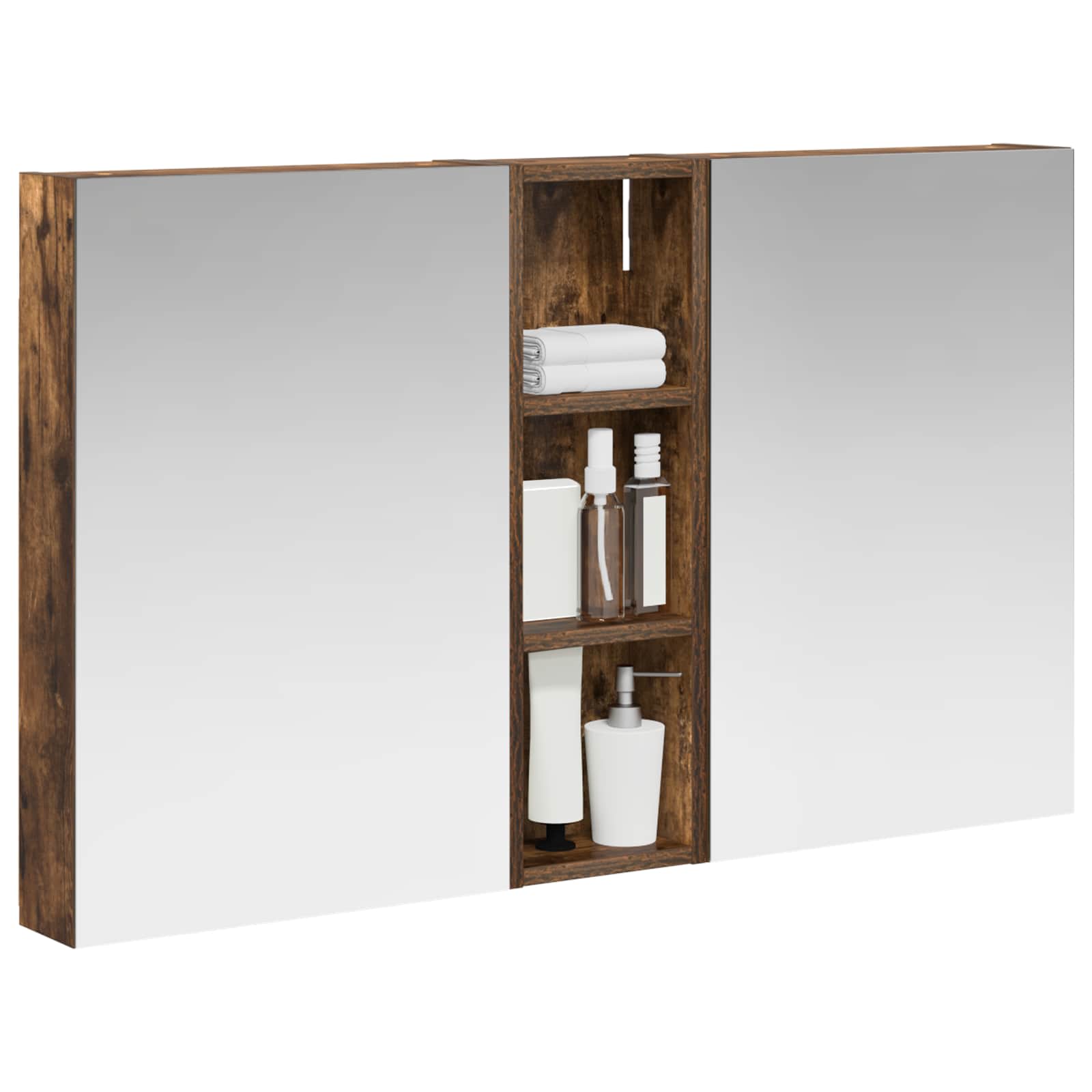 Badezimmerschrank-Set 3 pcs 100 x 10,5 x 60,5 cm Holzwerkstoff